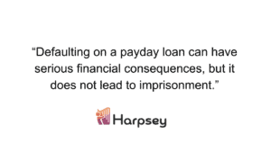 can i go to jail if I cannot meet my payday loan repayments